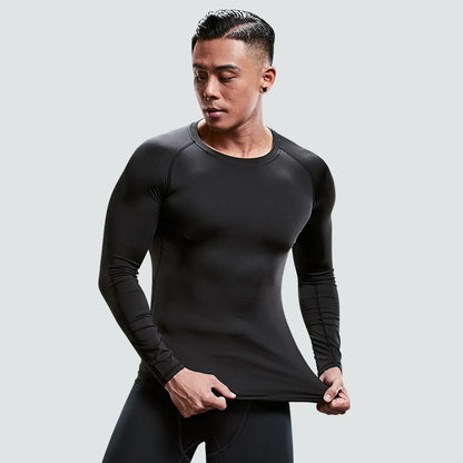 Langarm Compression Shirt/Fitness T-Shirt