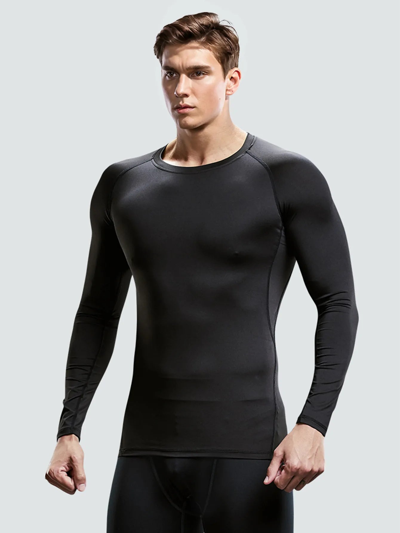 Langarm Compression Shirt/Fitness T-Shirt